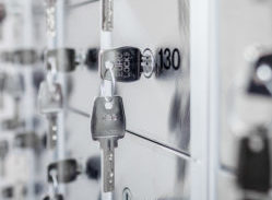 Stainless steel safe deposit lockers with double key locking