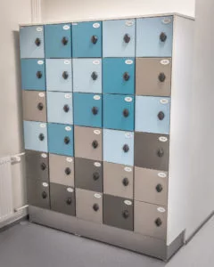 Clothes locker cabinets