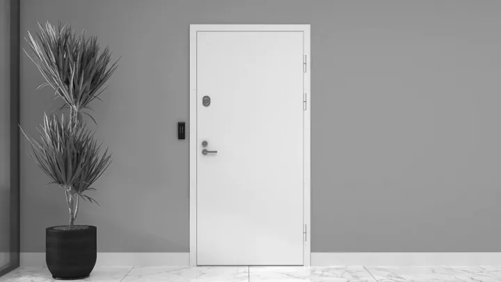 Security door in office