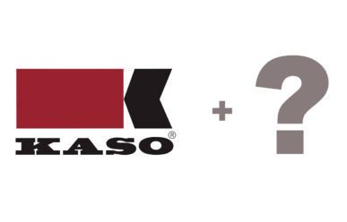 Kaso logo with a question mark, inviting new partners to become a reseller for Kaso R16 high-security safes.